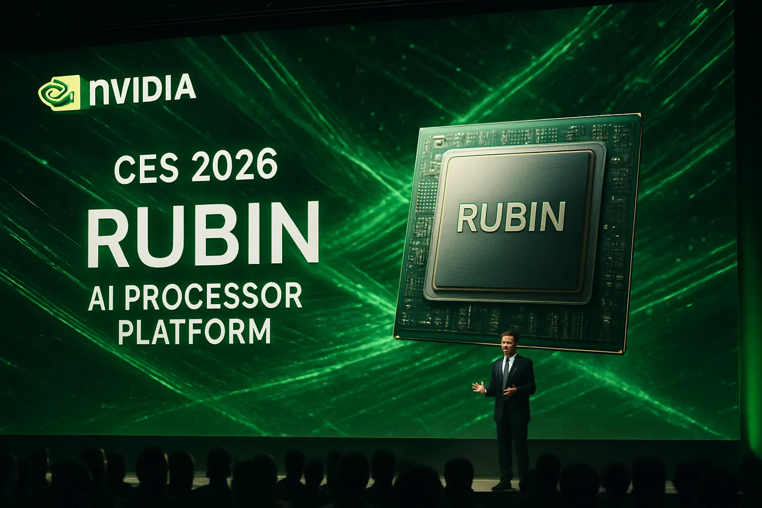 Nvidia presenta su nueva plataforma de procesadores de IA “Rubin” en el CES 2026, prometiendo grandes mejoras de rendimiento