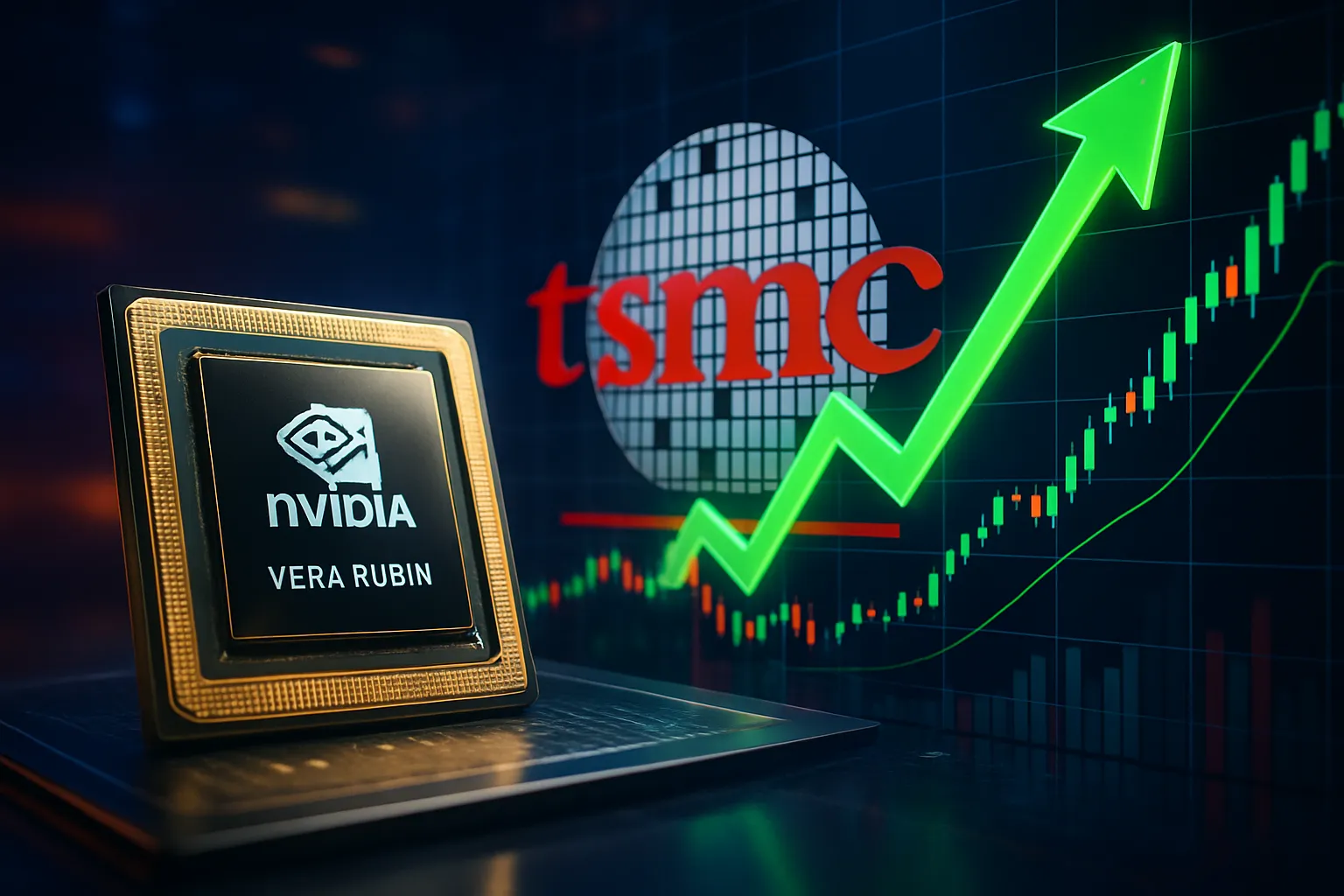 Suben las acciones de TSMC tras la presentación del nuevo Chip de IA de Nvidia Vera Rubin