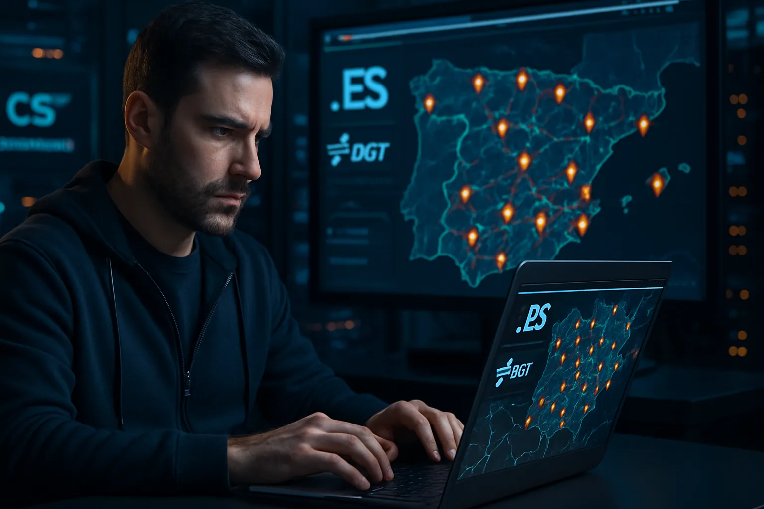 Un español compra un dominio se conecta a la DGT y crea un mapa en tiempo real de las balizas activadas, un fallo completo de seguridad