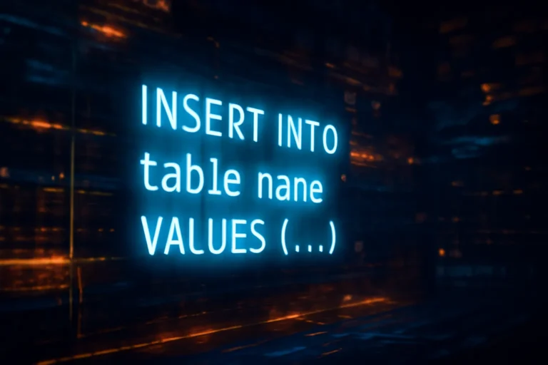 sql query insert