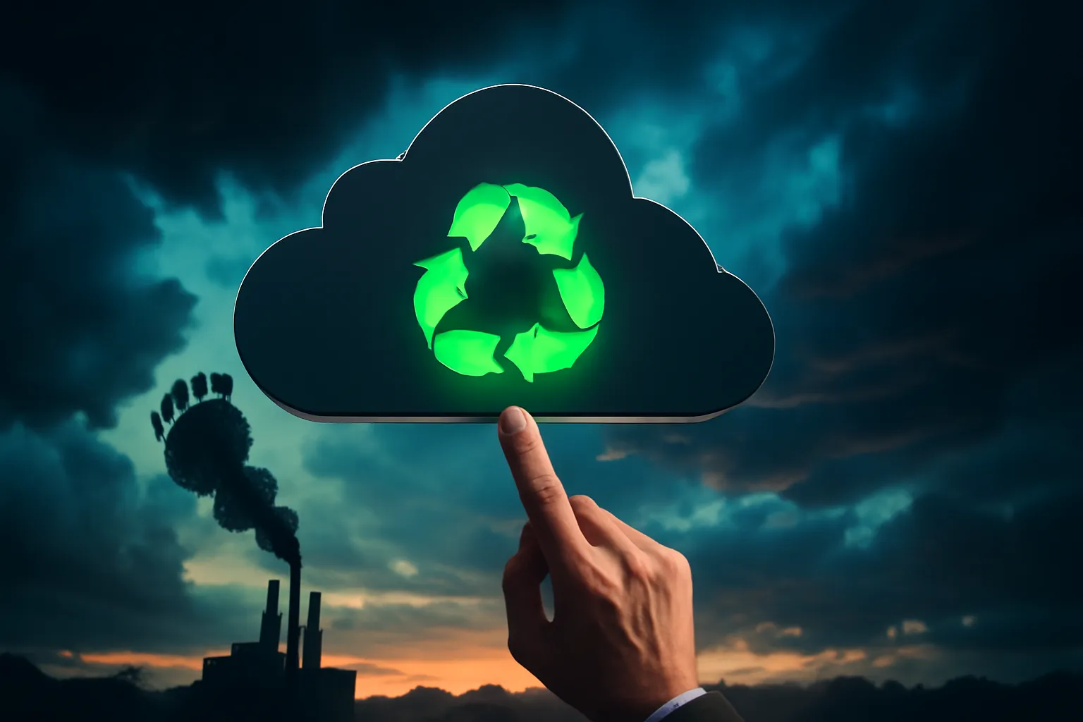 ¿Cómo reducir la huella de carbono en la nube?