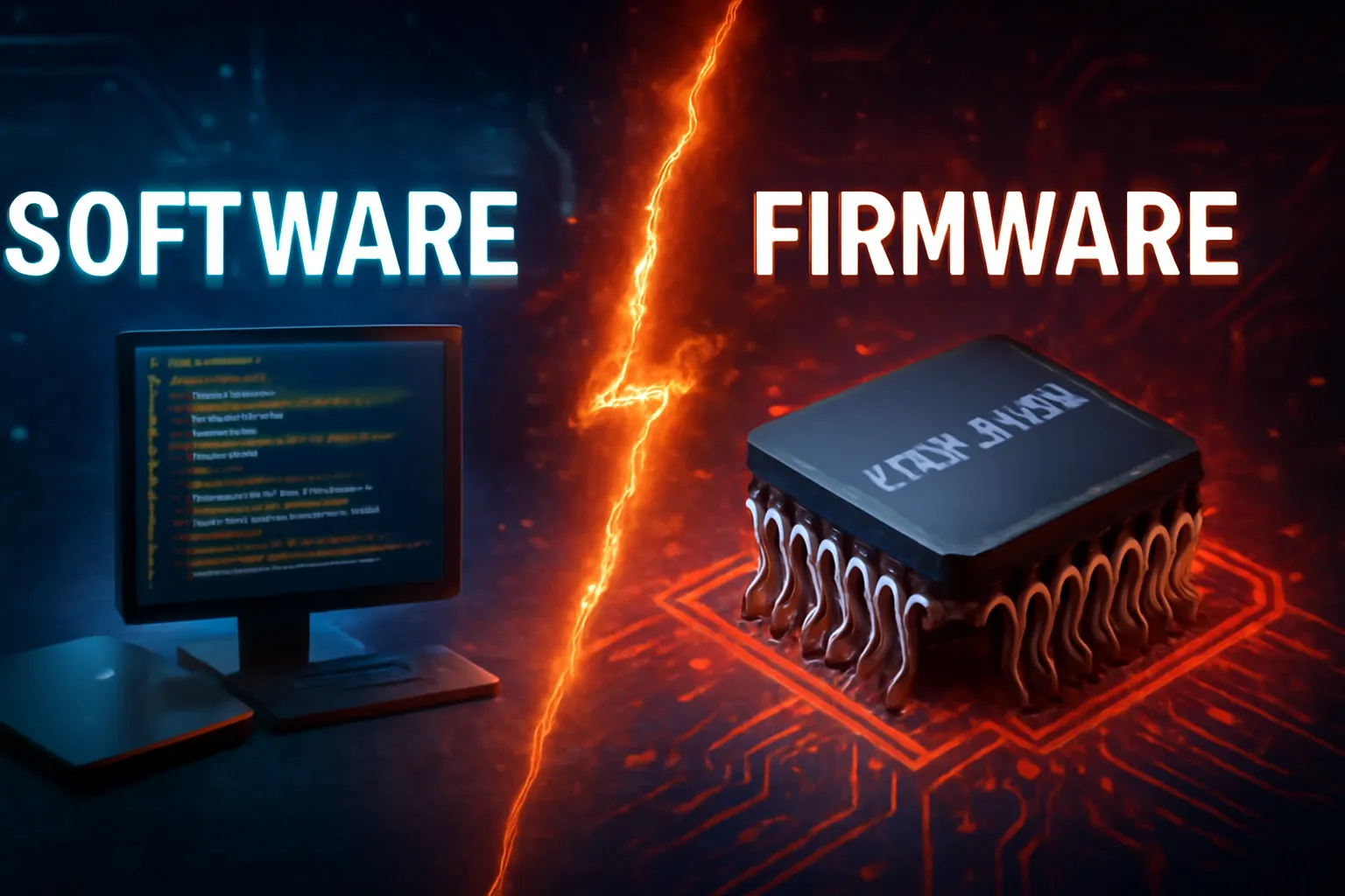 ¿Cuál es la diferencia entre software y firmware?