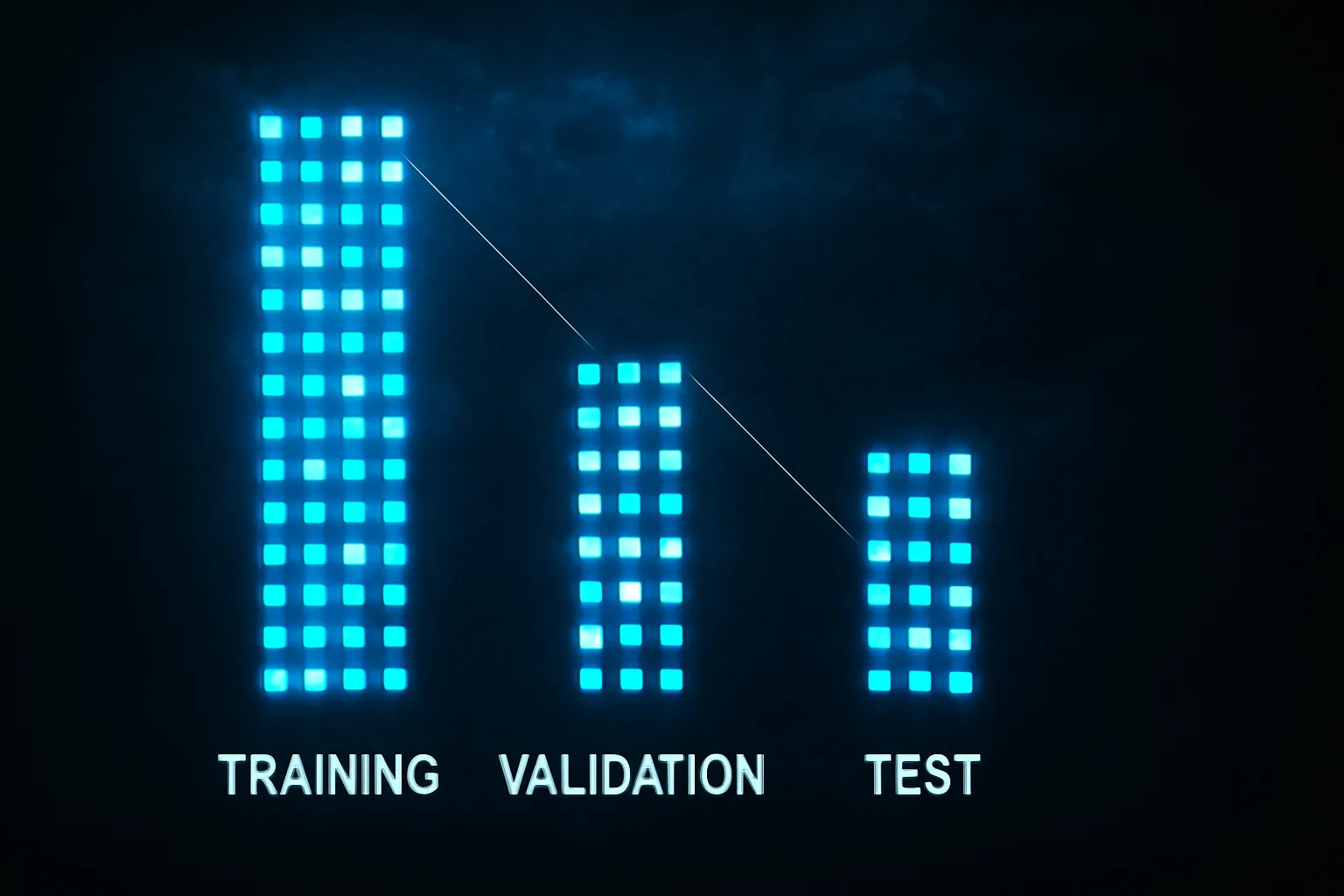 ¿Qué es un conjunto de entrenamiento, validación y prueba?