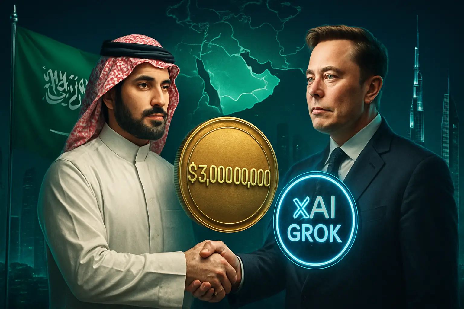 Arabia Saudí invierte 3.000 millones de dólares en xAI de Elon Musk y amplía Grok al mundo árabe