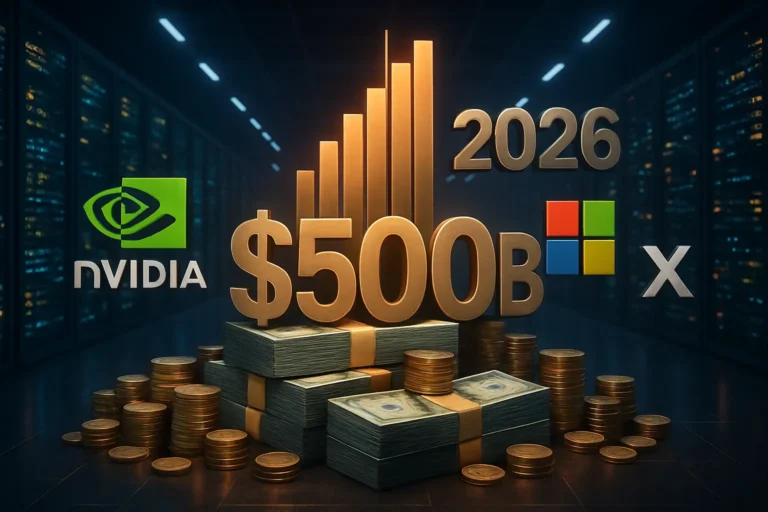 El gasto de los gigantes de la tecnología, nvidia, microsoft, XAI... superará los $500 B en infraestructura de IA este 2026