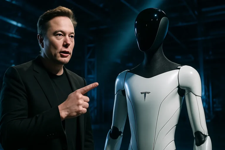 Elon Musk redirige el foco de Tesla hacia la robótica y el proyecto Optimus humanoide