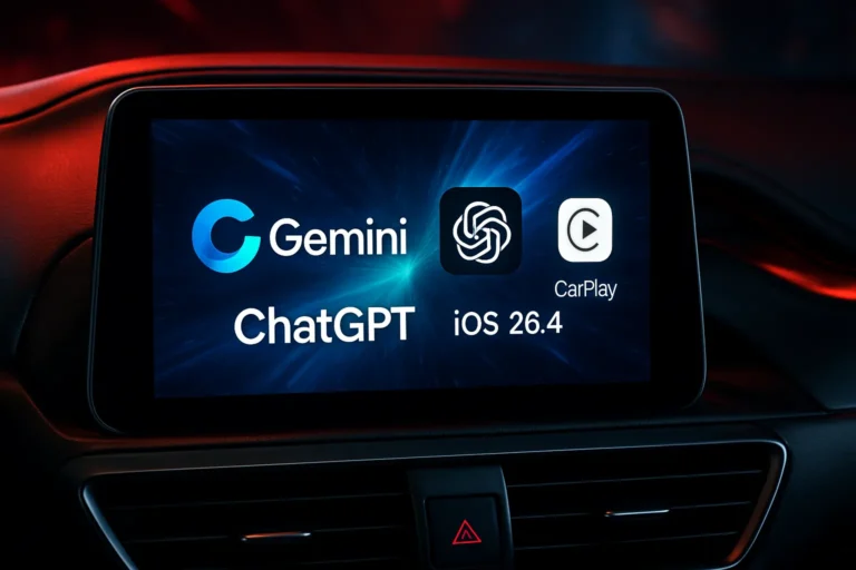 Gemini y ChatGPT llegaran a Apple CarPlay en iOS 26.4