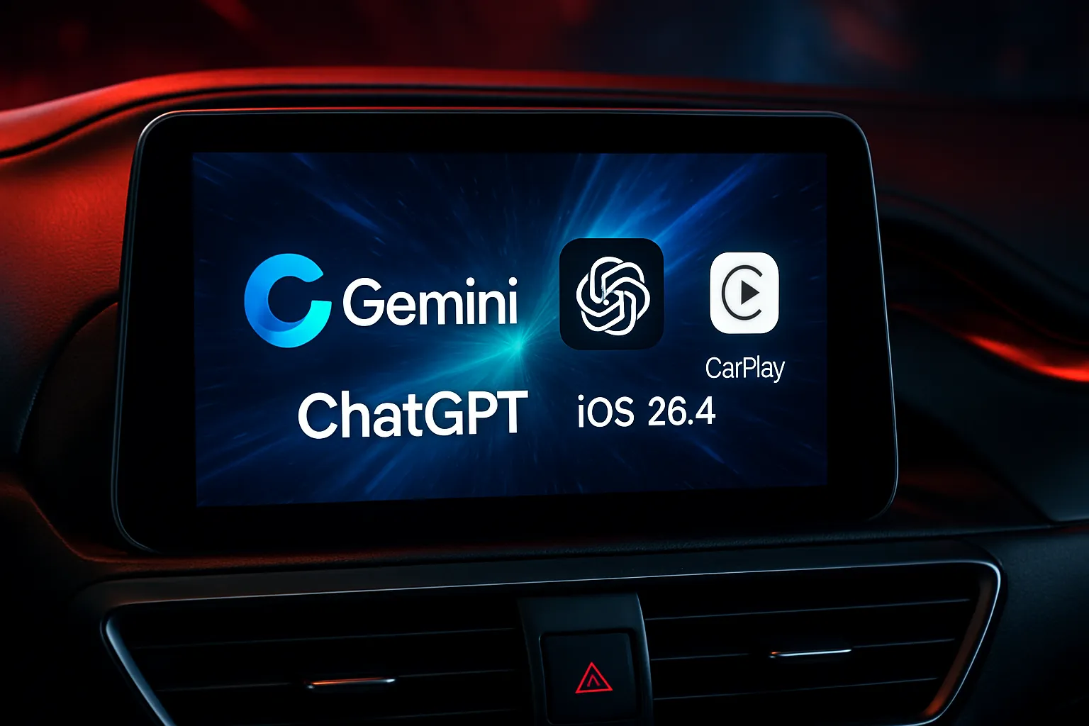 Gemini y ChatGPT llegaran a Apple CarPlay en iOS 26.4