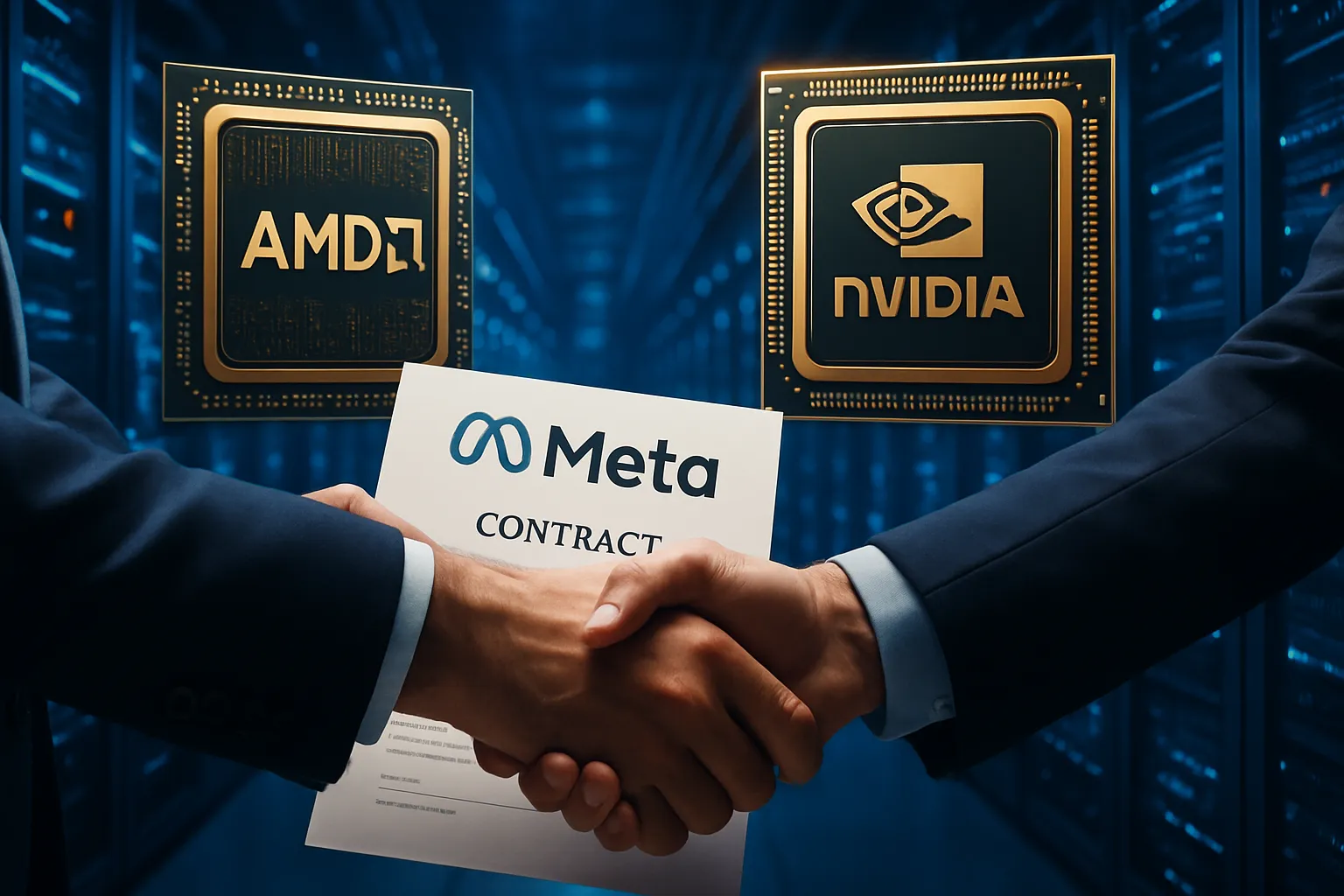 Meta firma acuerdo de miles de millones con AMD para comprar chips de IA frente a la competencia con Nvidia