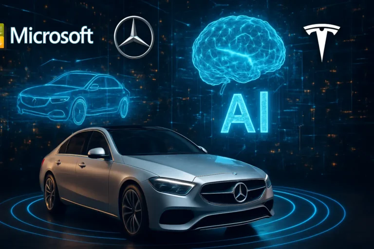 Microsoft, mercedes, tesla, impulsan nuevas alianzas para acelerar simulación de vehículos autónomos con IA avanzada