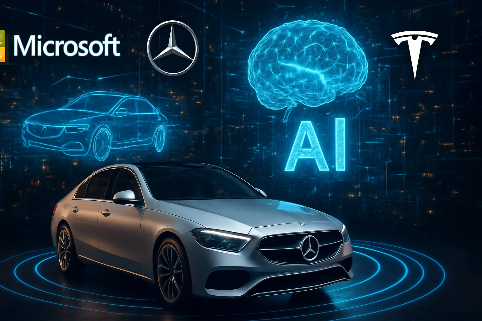 Microsoft, mercedes, tesla, impulsan nuevas alianzas para acelerar simulación de vehículos autónomos con IA avanzada