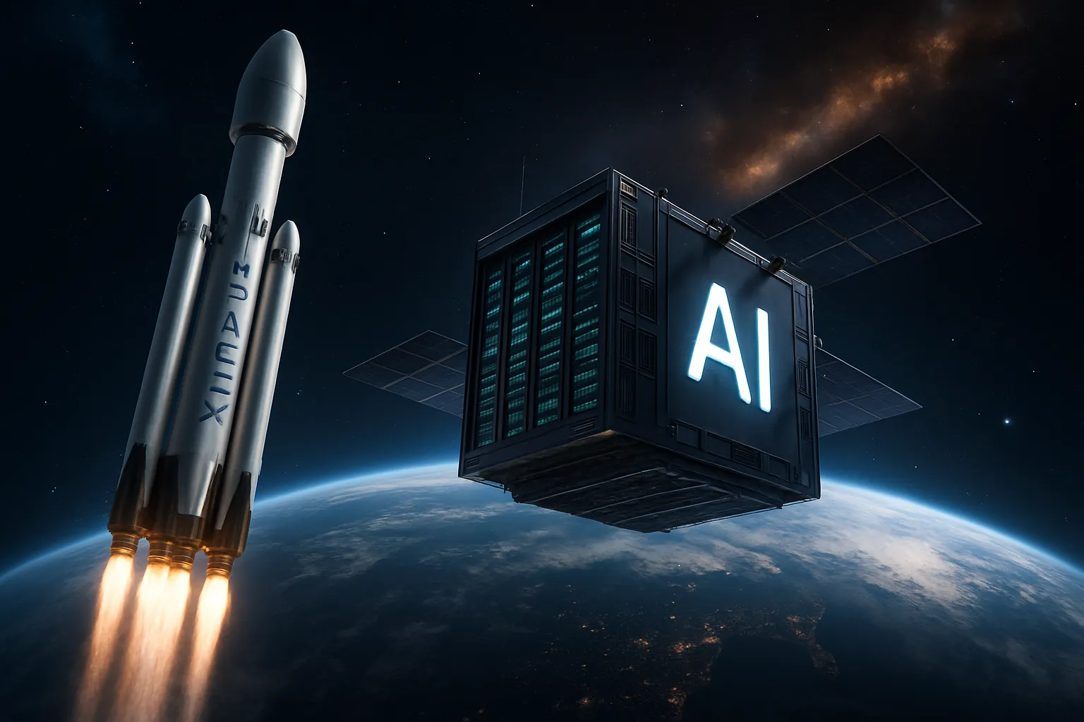 SpaceX quiere llevar centros de datos de IA al espacio