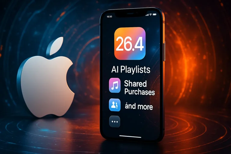 Apple lanza iOS 26.4 con listas de reproducción por IA, compras compartidas y más novedades para el iPhone
