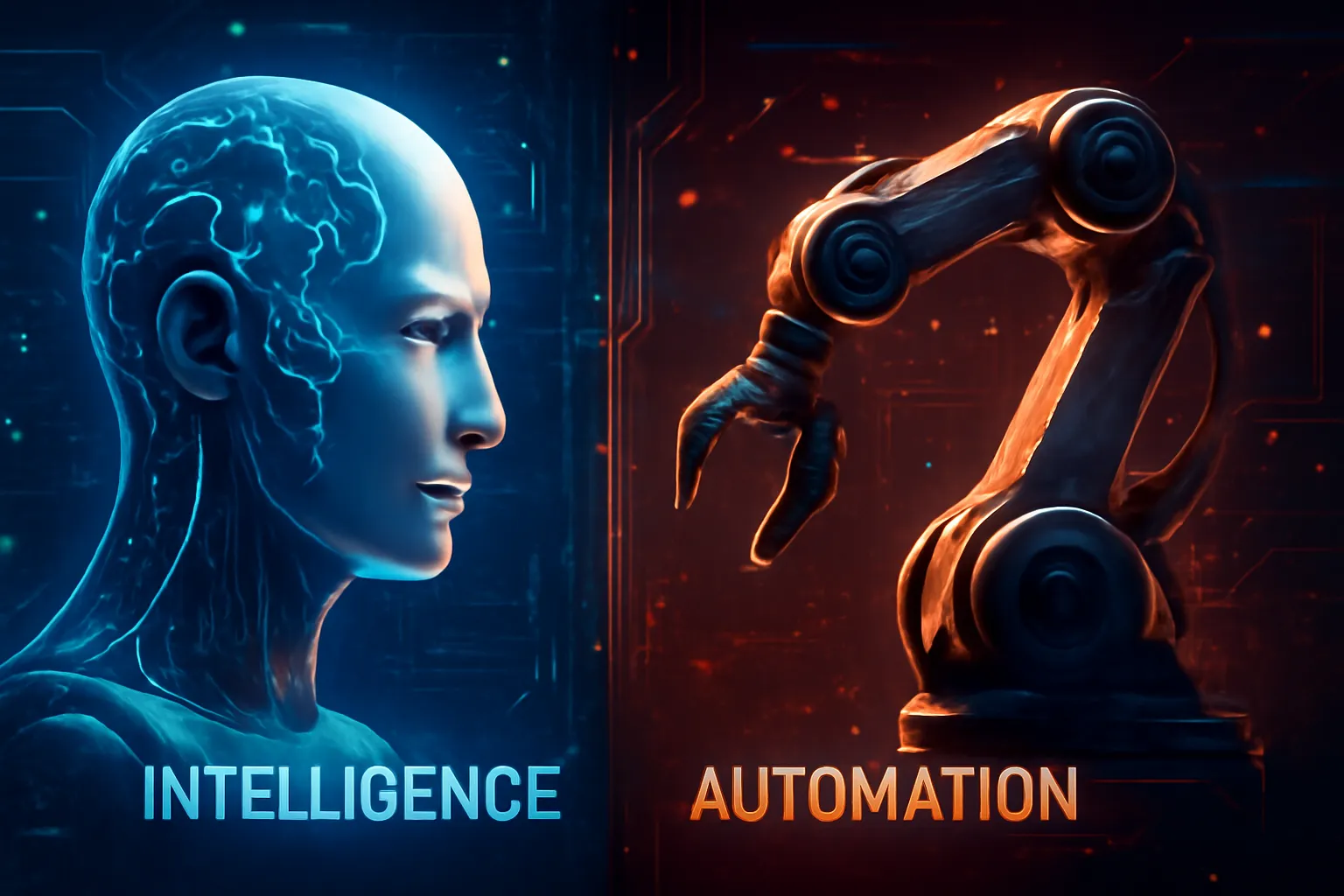 Diferencia entre inteligencia artificial y automatización