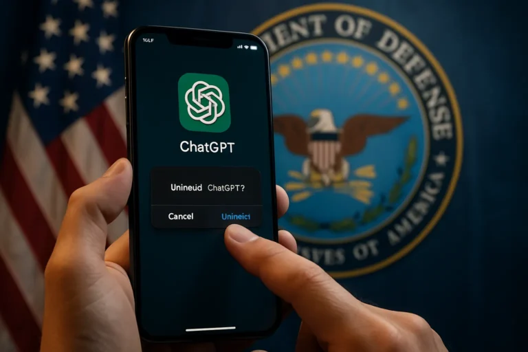 En Estados Unidos la gente está desinstalando ChatGPT por el acuerdo con el pentagono