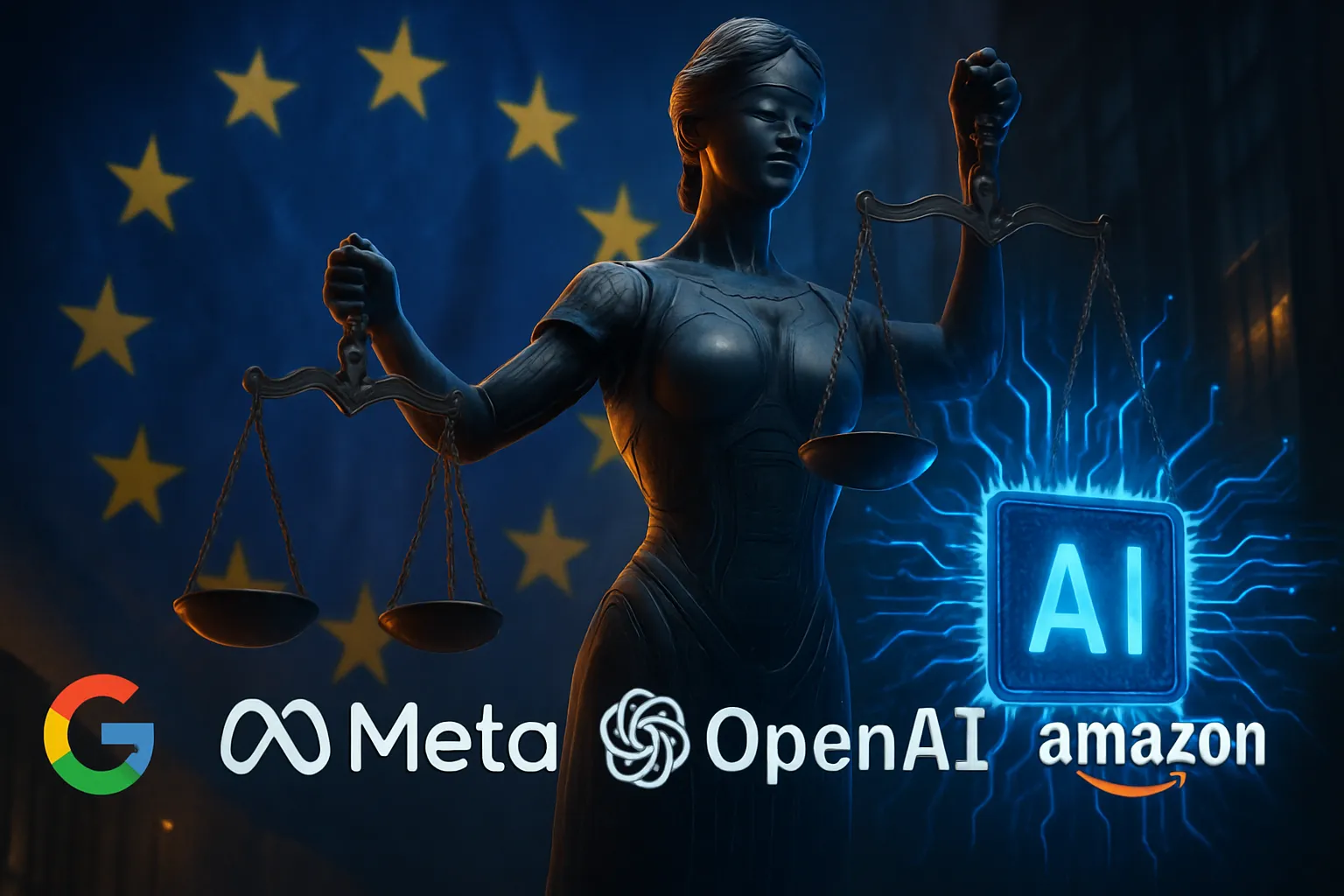 La UE aprieta a las Big Tech: Google, Meta, OpenAI y Amazon se enfrentan a un nuevo foco regulatorio sobre IA