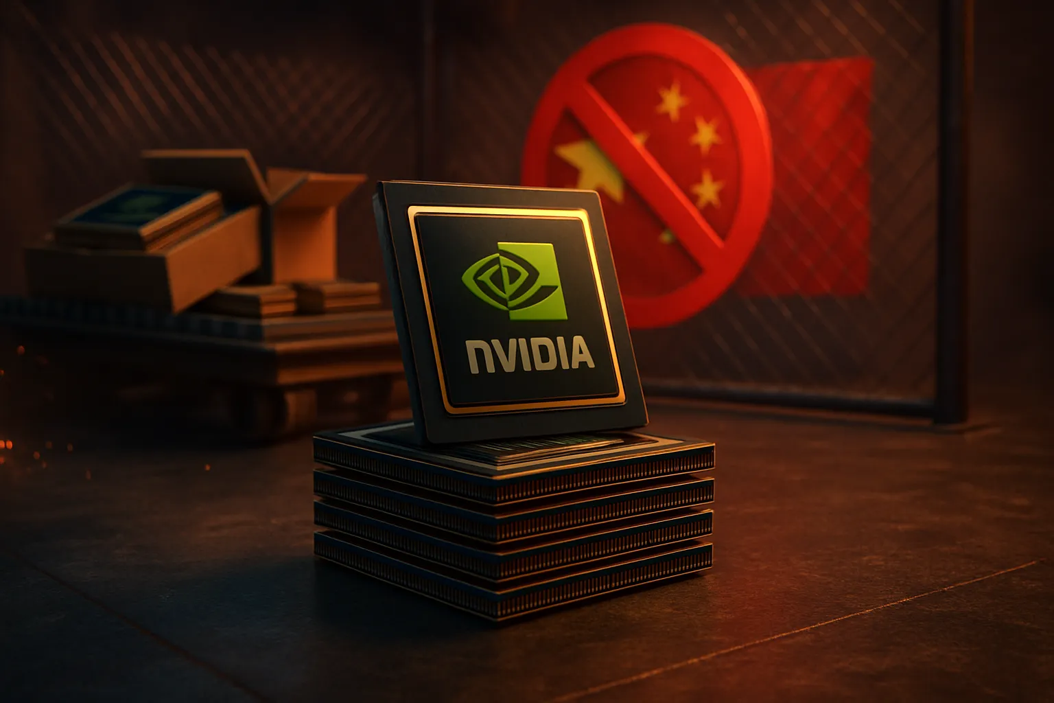 Nvidia deja de fabricar chips que se iban a enviar a china