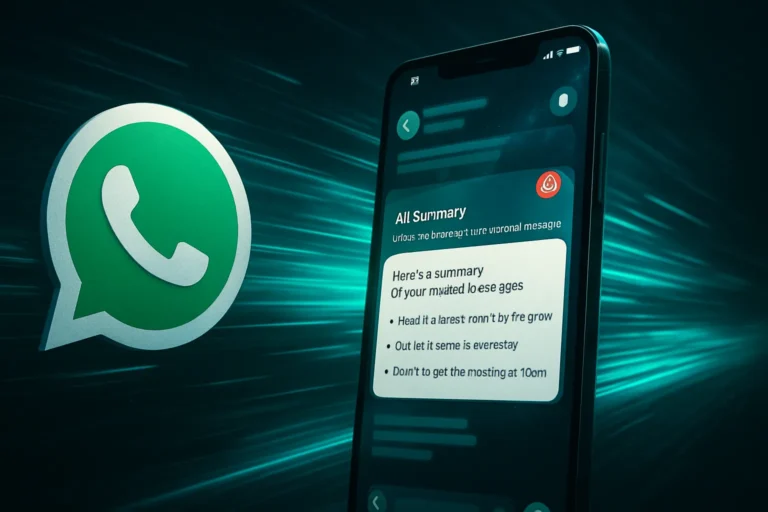 WhatsApp acelera sus chats con resúmenes de mensajes no leídos creados por IA