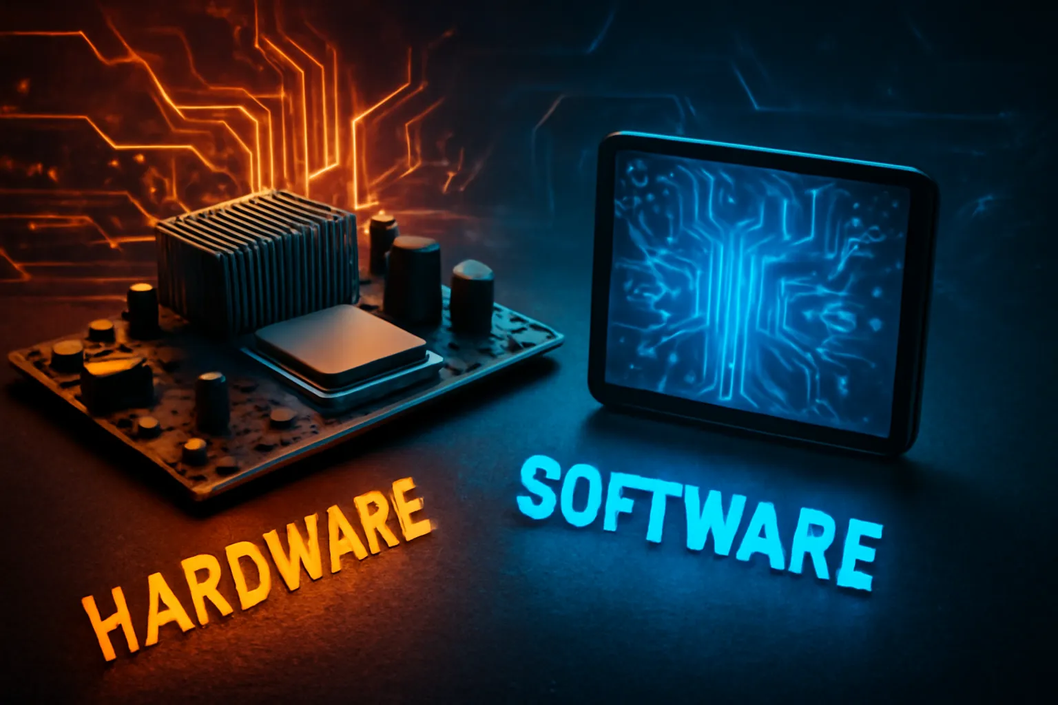 diferencia entre hardware y software