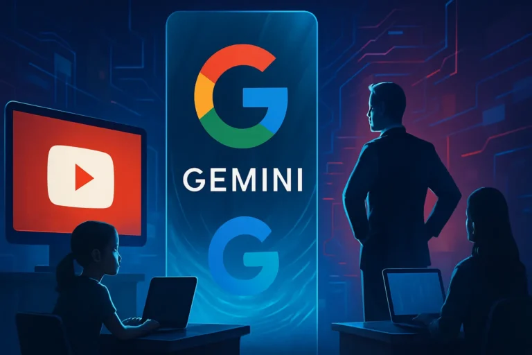 Google mueve ficha con Gemini y YouTube: nuevas herramientas para blindar a menores y educadores
