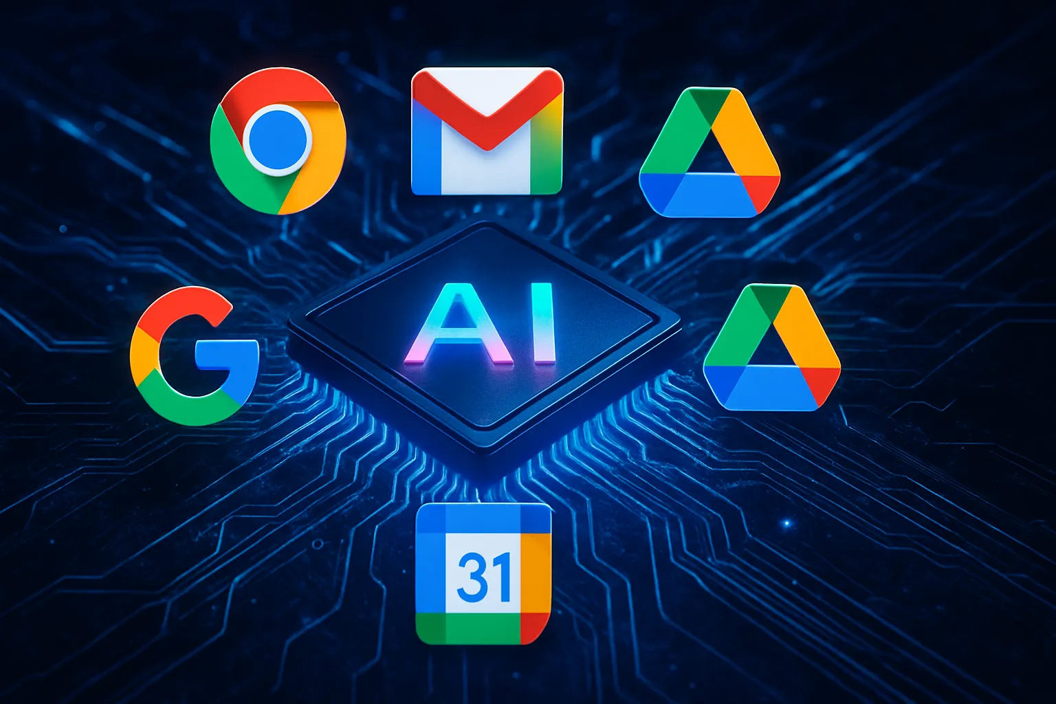 Google rediseña sus apps con nuevos iconos degradados y una pista clara: la IA será el centro de todo