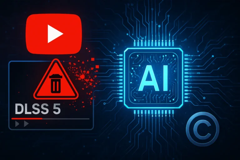 La IA de YouTube borra por error el vídeo de DLSS 5 de Nvidia y desata un nuevo caos con el copyright