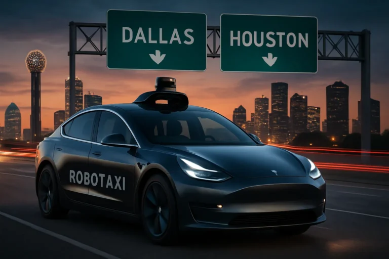 Tesla acelera su robotaxi y lleva el servicio a Dallas y Houston