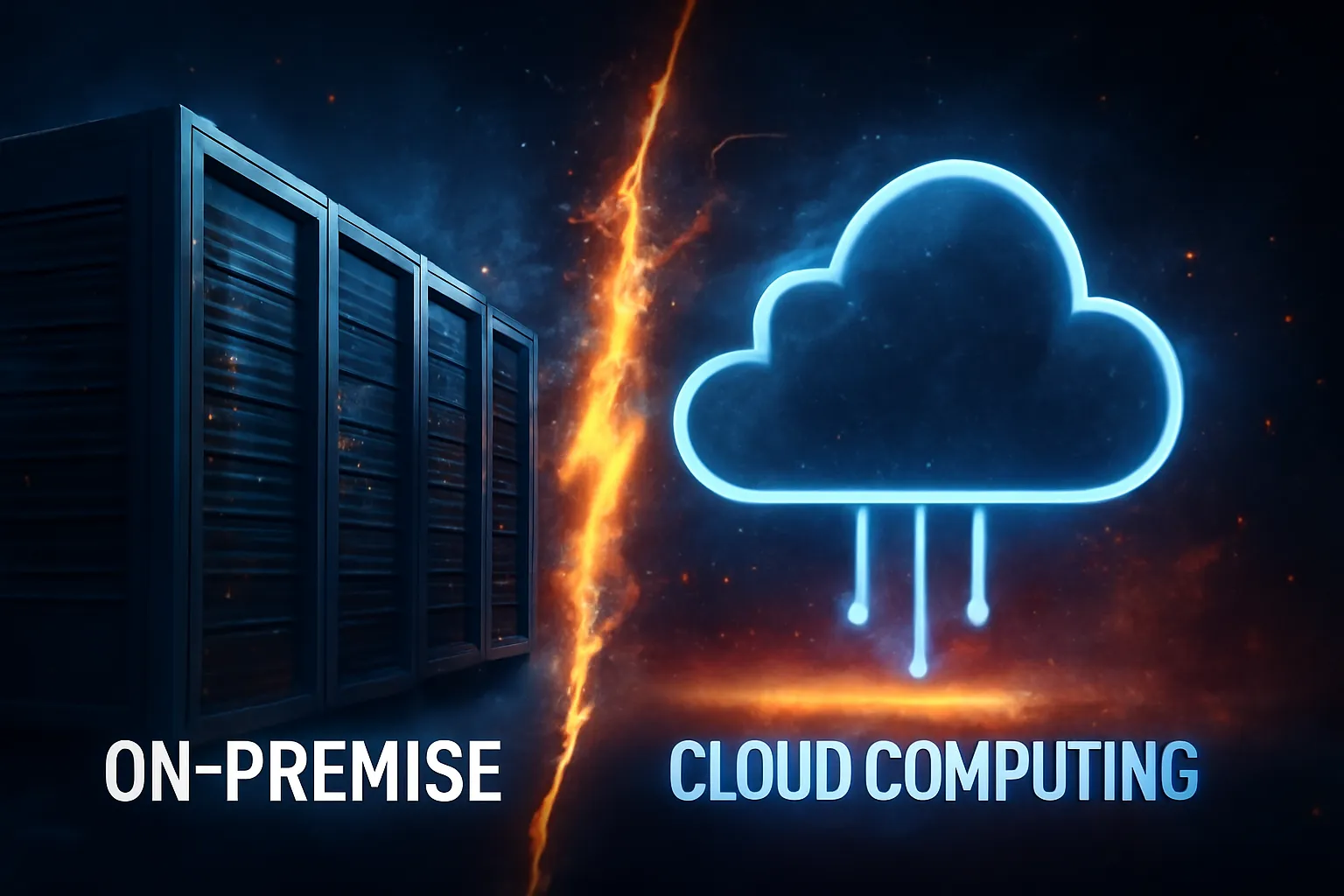on premise vs cloud computing