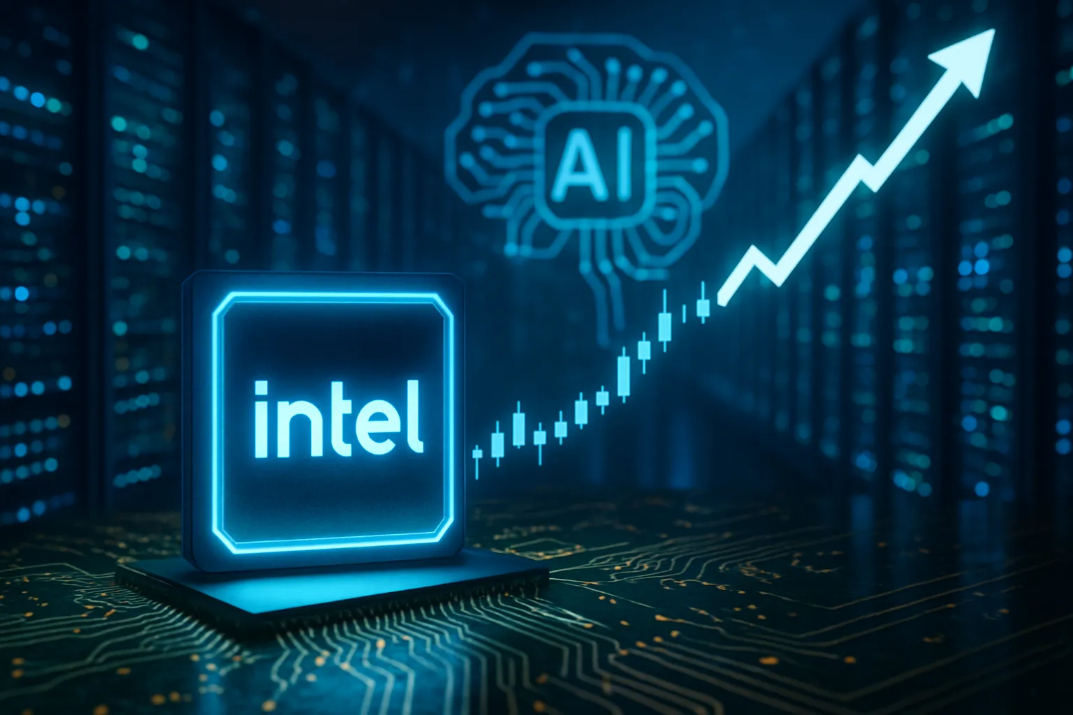 Intel se dispara en bolsa gracias a la nueva fiebre de los centros de datos de IA