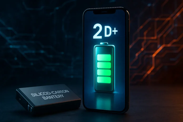 La nueva batería de silicio-carbono promete móviles con más de dos días de autonomía real