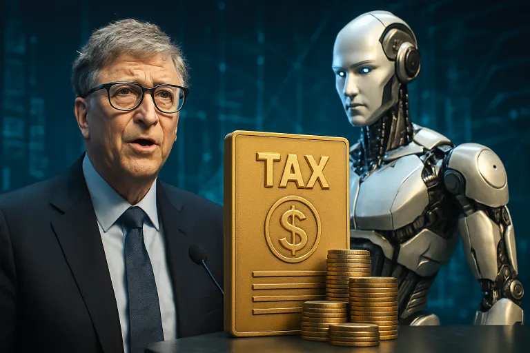 Bill Gates vuelve a agitar el debate: los robots y la IA deberían pagar impuestos