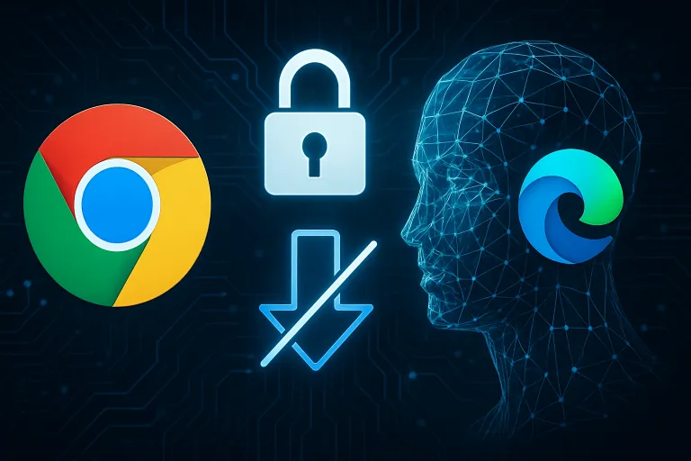 Chrome y Edge ya permiten bloquear las descargas automáticas de modelos de IA locales