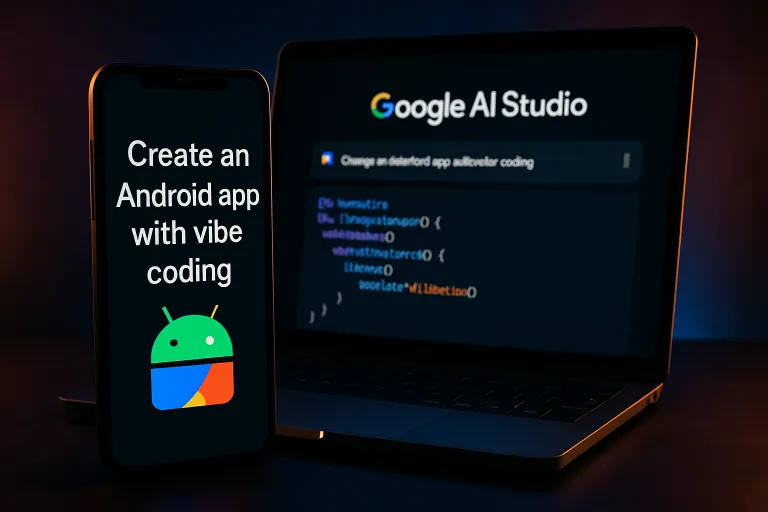 Google AI Studio ya permite crear apps Android con vibe coding desde lenguaje natural