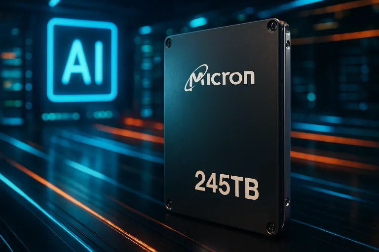 Micron lanza una SSD de 245 TB pensada para alimentar la nueva ola de inteligencia artificial