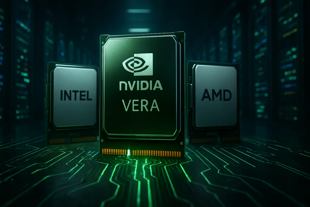 NVIDIA amenaza el reinado de Intel y AMD con su nueva CPU Vera para centros de datos