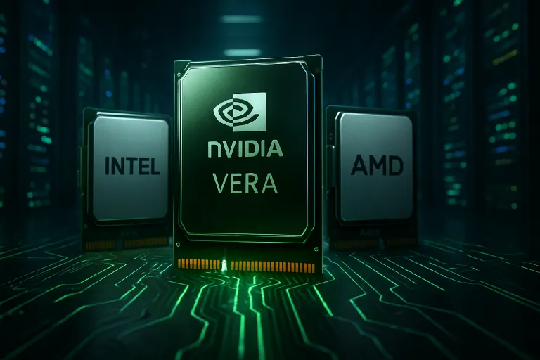 NVIDIA amenaza el reinado de Intel y AMD con su nueva CPU Vera para centros de datos