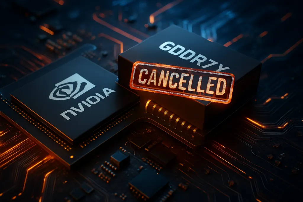 NVIDIA podría cancelar la memoria GDDR7X por la presión de la IA sobre el mercado de chips