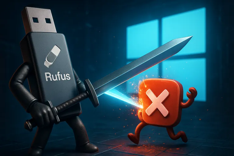 Rufus estrena una gran actualización para eliminar software rebelde en Windows