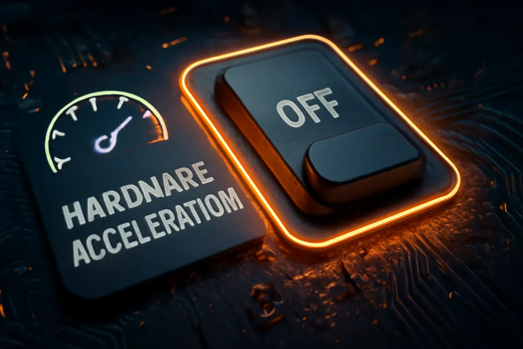 turn off hardware acceleration