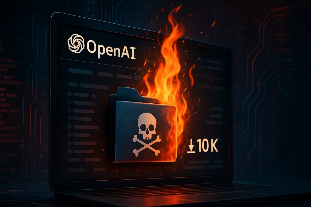 Un repositorio malicioso se hizo pasar por OpenAI y arrasó en descargas antes de ser eliminado