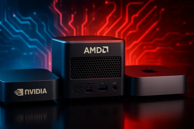 AMD planta cara a Nvidia y Apple con nuevos mini PC de IA local pensados para trabajar sin nube