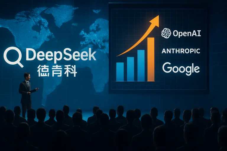 DeepSeek sorprende a las empresas estadounidenses y gana terreno frente a OpenAI, Anthropic y Google