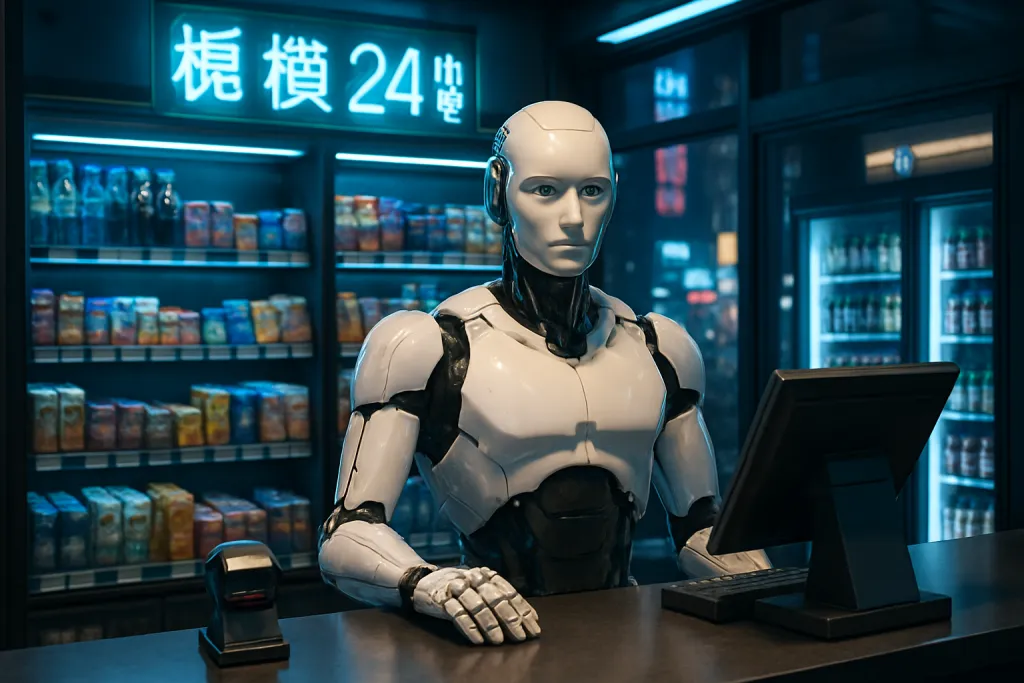 El robot humanoide que atiende una tienda 24 horas en Hong Kong ya apunta al futuro del comercio