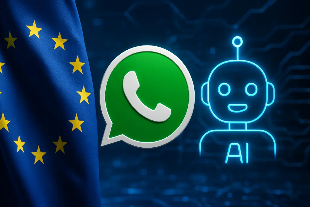 Europa obliga a Meta a abrir WhatsApp a chatbots de IA rivales en solo cinco días