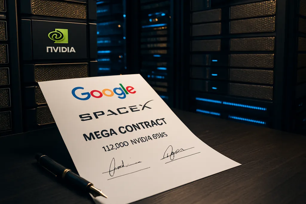 Google firma con SpaceX un megacontrato de computación con 110.000 GPU de Nvidia
