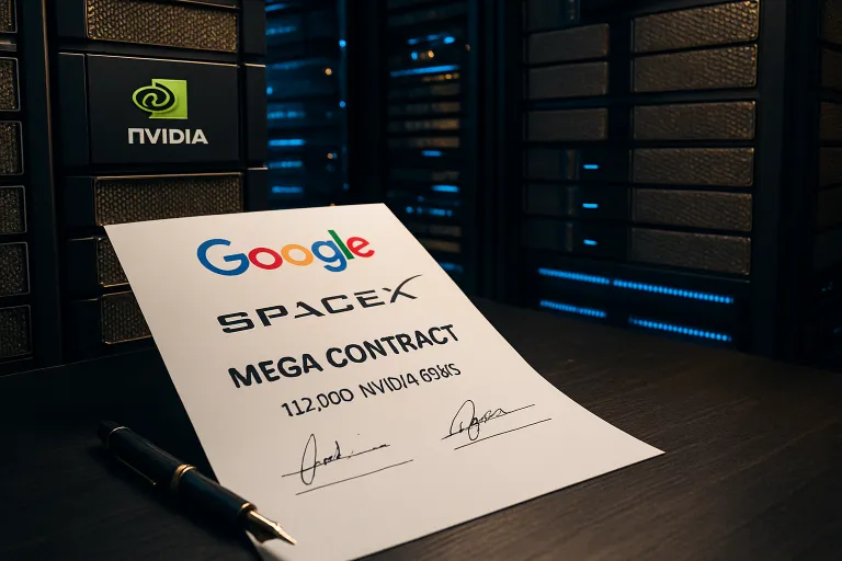 Google firma con SpaceX un megacontrato de computación con 110.000 GPU de Nvidia