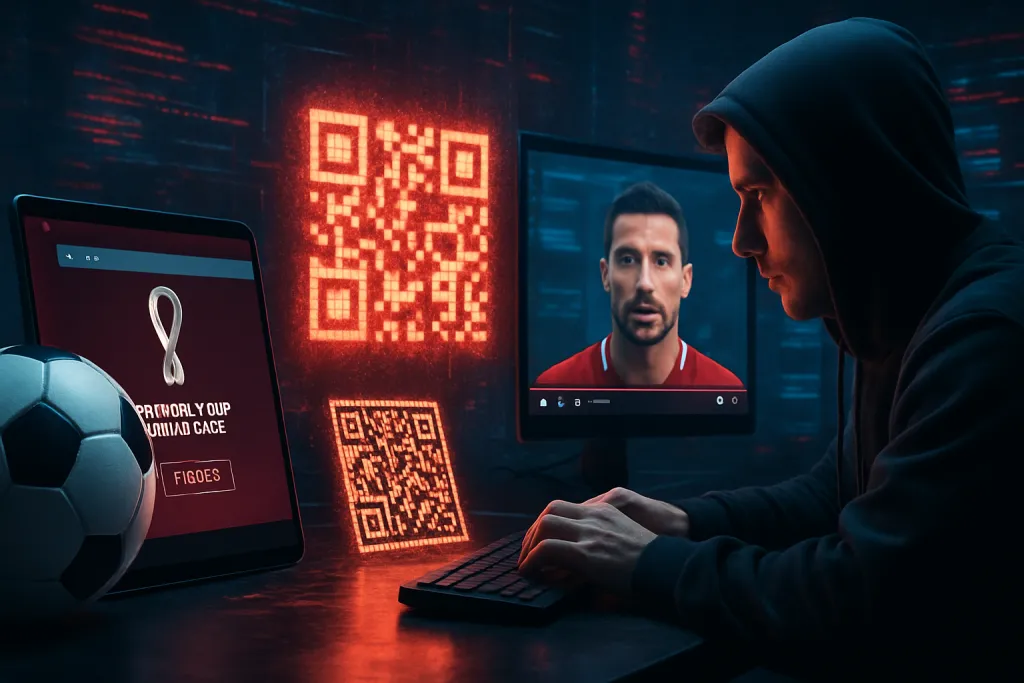 Las estafas del Mundial se disparan con webs falsas, códigos QR maliciosos y deepfakes creados con IA