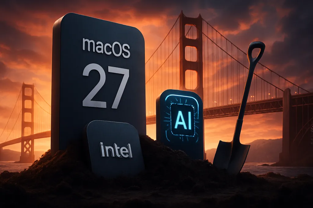 macOS 27 Golden Gate entierra a los Mac Intel y apuesta todo por la IA