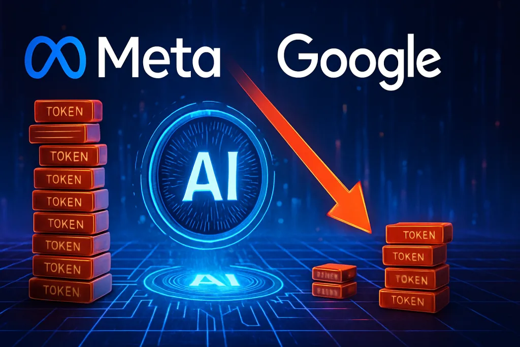 Meta y Google logran reducir casi un 70% los tokens que necesitan los modelos de IA para razonar
