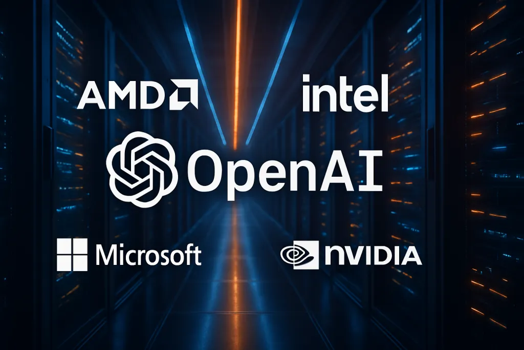 OpenAI se alía con AMD, Intel, Broadcom, Microsoft y Nvidia para acelerar sus superordenadores de IA